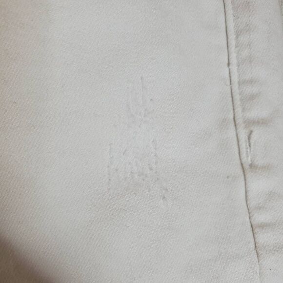 Vervet Attractively High Rise Botton Front‎ White Distressed Denim Shorts Size L - Picture 7 of 12